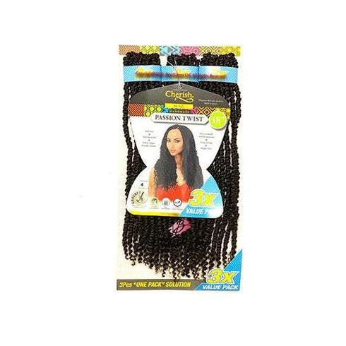 Cherish Bulk l Passion Twist l Locs l Pre Looped l Crochet Hair l 3x Value Pack l 18" Lengths